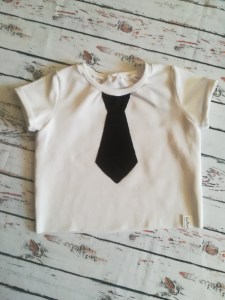 Koszulka dziecięca T-SHIRT z czarnym krawatem
