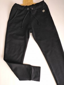 Spodnie męskie bojówki dres czarne