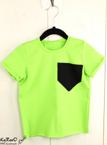 Koszulka męska T-SHIRT kolor limonkowy
